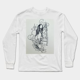 Black and white sword Long Sleeve T-Shirt